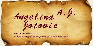 Angelina Jotović vizit kartica